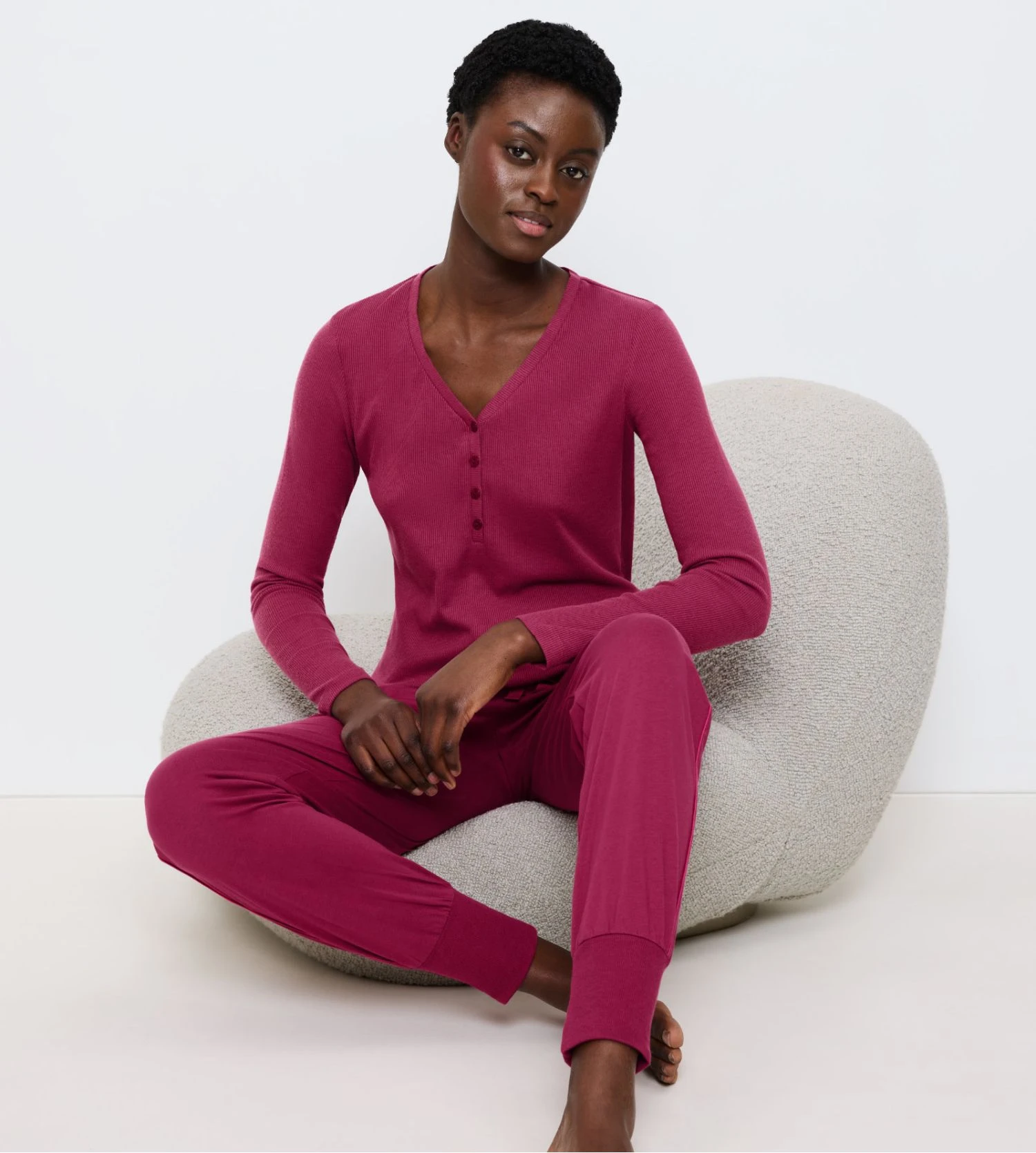 Pull léger à manches longues rouge Mix & Match Sweet Marsala Triumph Pull Léger à Manches Longues Rouge Mix & Match Sweet Marsala -Lingerie Sipp Boutique mix and match top sweet marsala 3