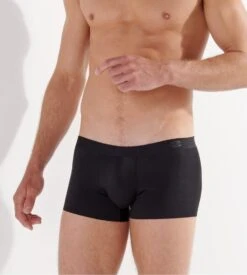 Hom Boxer Invisible Sans Coutures MODAL CLEAN CUT Noir -Lingerie Sipp Boutique modal clean cut boxer h 0004 black noir 5
