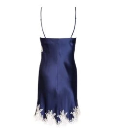 Nuisette Charme Splendeur Soie MARINE OR -Lingerie Sipp Boutique nuisette charme splendeur soie marine or 5