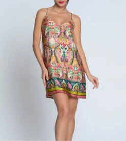 Nuisette En Soie Imprimé Floral Libertine En Fleurs Libre Eclosion