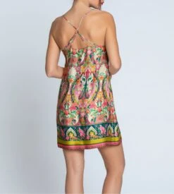 Nuisette En Soie Imprimé Floral Libertine En Fleurs Libre Eclosion -Lingerie Sipp Boutique nuisette libertine en fleurs libre eclosion 4