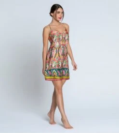 Nuisette En Soie Imprimé Floral Libertine En Fleurs Libre Eclosion -Lingerie Sipp Boutique nuisette libertine en fleurs libre eclosion 6