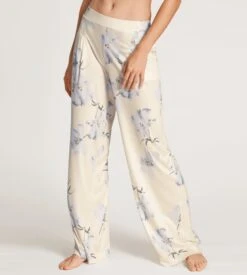 Calida Pantalon Ample En Modal Et Soie Charm Cream