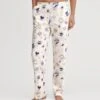 Calida Bas De Pyjama En Coton Bio Imprimé Femme Favourites Universe Charm Cream