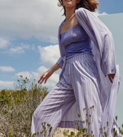 Calida Pantalon D'intérieur Rayé Favourites Rosy Provence Blue -Lingerie Sipp Boutique pantalon d interieur pour femme 371 provence blue 4