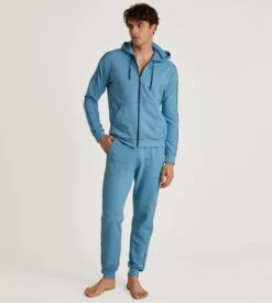 Calida Pantalon De Jogging Homme RMX Lounge Leisure Niagara Blue -Lingerie Sipp Boutique pantalon de jogging homme 375 niagara blue 4