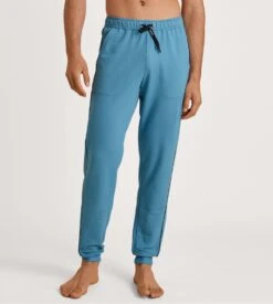 Calida Pantalon De Jogging Homme RMX Lounge Leisure Niagara Blue -Lingerie Sipp Boutique pantalon de jogging homme 375 niagara blue 5
