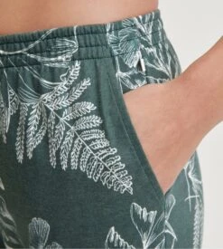 Calida Bas De Pyjama Vert En Coton Favourites Botanic Deep Emerald Green 2 Calida Bas De Pyjama Vert En Coton Favourites Botanic Deep Emerald Green -Lingerie Sipp Boutique pantalon droit femme deep emerald green 2