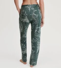 Calida Bas De Pyjama Vert En Coton Favourites Botanic Deep Emerald Green 4 Calida Bas De Pyjama Vert En Coton Favourites Botanic Deep Emerald Green -Lingerie Sipp Boutique pantalon droit femme deep emerald green 4