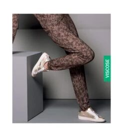 Pantalon Faune En Dentelle Brun Faune