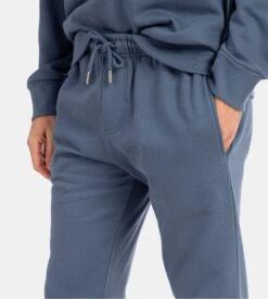 Pantalon De Jogging Droit Pour Homme Bleu -Lingerie Sipp Boutique pantalon h droit jogging t04 bleu 2