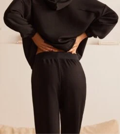 Pantalon De Jogging URBAN Noir 2 Pantalon De Jogging URBAN Noir -Lingerie Sipp Boutique pantalon jogging ressere black 2