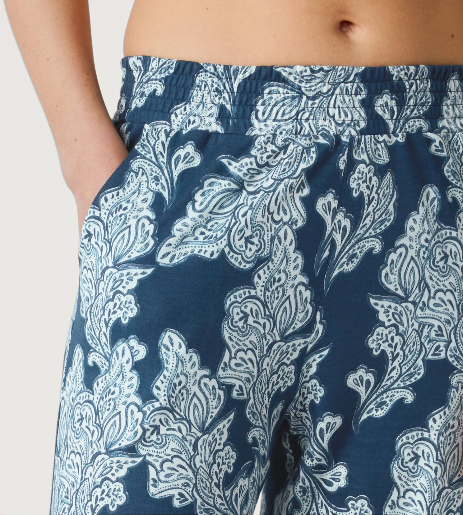 Pantalon large femme Favourites Botanic Deep Dive Petrol Calida Pantalon Large Femme Favourites Botanic Deep Dive Petrol -Lingerie Sipp Boutique pantalon large femme 497 bleu 2