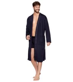 Eden Park Peignoir Kimono Pour Homme Marine -Lingerie Sipp Boutique peignoir kimono h nb039 marine bleu 1