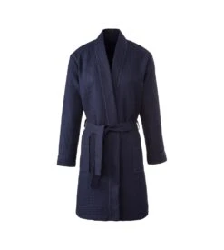 Peignoir Mixte Homme / Femme Nid D'abeille 100cm Marine