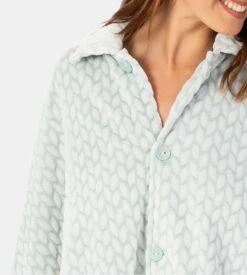 Poncho Boutonné Pilou Vert Clair 3 Poncho Boutonné Pilou Vert Clair -Lingerie Sipp Boutique poncho cape bout pilou uni p38 epi 3