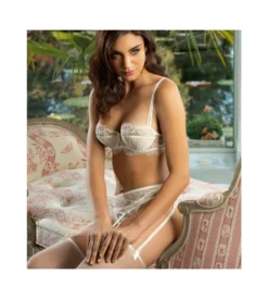 Porte-jarretelles Orchidée Beauté NACRE