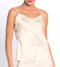 Caraco En Soie Princesse Iris Écru Nacre -Lingerie Sipp Boutique princesse iris caraco 0199 ecru nacre blanc 5