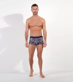 Hom Boxer Court Confortable Avec Ceinture Sans Couture Psychedelic Imprimé Multicolore -Lingerie Sipp Boutique psychedelic trunk p023 multico print p023 multico print 4