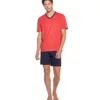 Eden Park Pyjama Court Pour Homme Tango Rouge
