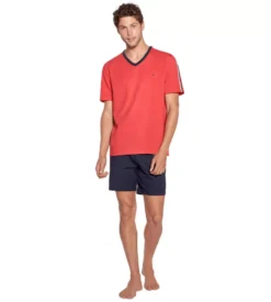 Eden Park Pyjama Court Pour Homme Tango Rouge