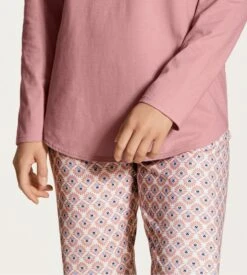 Calida Pyjama Femme Boutonné Lovely Nights Rose Bud -Lingerie Sipp Boutique pyj d boutonne 251 rose bud rose 2