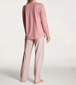 Calida Pyjama Femme Boutonné Lovely Nights Rose Bud -Lingerie Sipp Boutique pyj d boutonne 251 rose bud rose 5