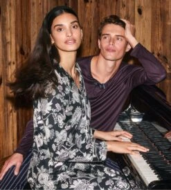 Calida Pyjama Femme Droit Moonlight Dreams Imprimé Noir 5 Calida Pyjama Femme Droit Moonlight Dreams Imprimé Noir -Lingerie Sipp Boutique pyj d ent bt droit 807 black print 5