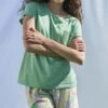 Pyjama Court Pour Femme Vert Tropic