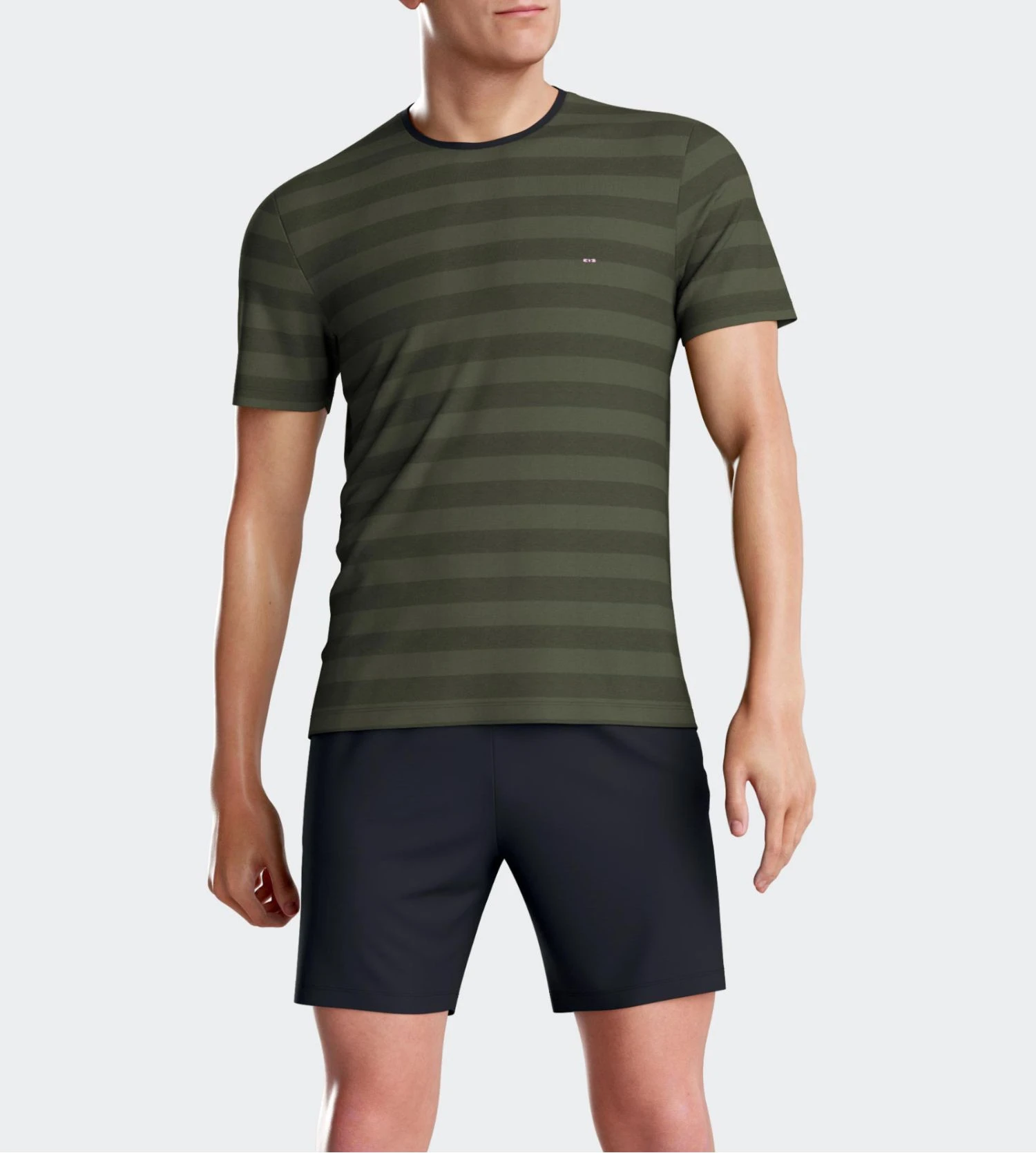 Pyjama court homme Drayk Eden Park Pyjama Court Homme Drayk -Lingerie Sipp Boutique pyj h court col rond mc gn032 drayk 3