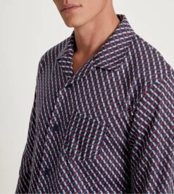 Calida Pyjama Long Boutonné Homme Relax Imprint Mars Red -Lingerie Sipp Boutique pyj h entboutonne long mars red 2