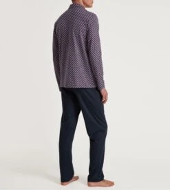 Calida Pyjama Long Boutonné Homme Relax Imprint Mars Red -Lingerie Sipp Boutique pyj h entboutonne long mars red 4