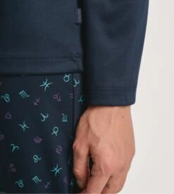 Calida Pyjama Homme Relax Selected 6 Dark Sapphire Bleu -Lingerie Sipp Boutique pyj h long tunisien droit 479 dark sapphire bleu 3