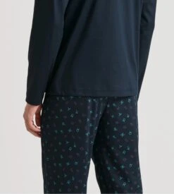 Calida Pyjama Homme Relax Selected 6 Dark Sapphire Bleu -Lingerie Sipp Boutique pyj h long tunisien droit 479 dark sapphire bleu 4