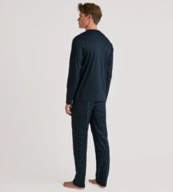 Calida Pyjama Homme Relax Selected 6 Dark Sapphire Bleu -Lingerie Sipp Boutique pyj h long tunisien droit 479 dark sapphire bleu 5