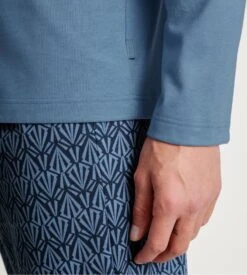 Calida Pyjama Homme Long Relax Imprint 2 Coronet Blue 3 Calida Pyjama Homme Long Relax Imprint 2 Coronet Blue -Lingerie Sipp Boutique pyj h long tunisien droit coronet blue 3