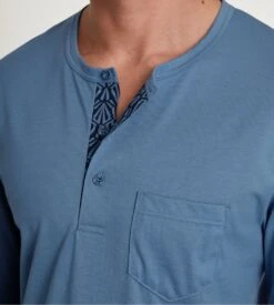 Calida Pyjama Homme Long Relax Imprint 2 Coronet Blue 4 Calida Pyjama Homme Long Relax Imprint 2 Coronet Blue -Lingerie Sipp Boutique pyj h long tunisien droit coronet blue 4