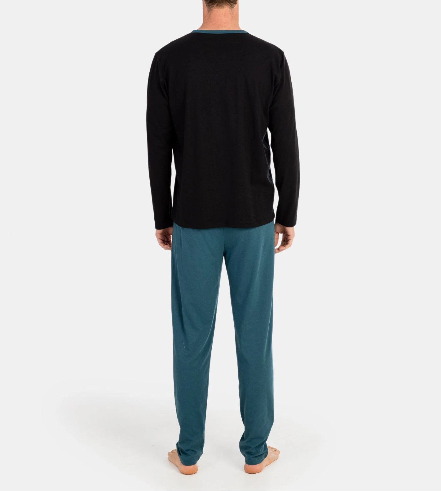 Pyjama long homme Noir Pyjama Long Homme Noir -Lingerie Sipp Boutique pyj h long u uni 019 noir 3