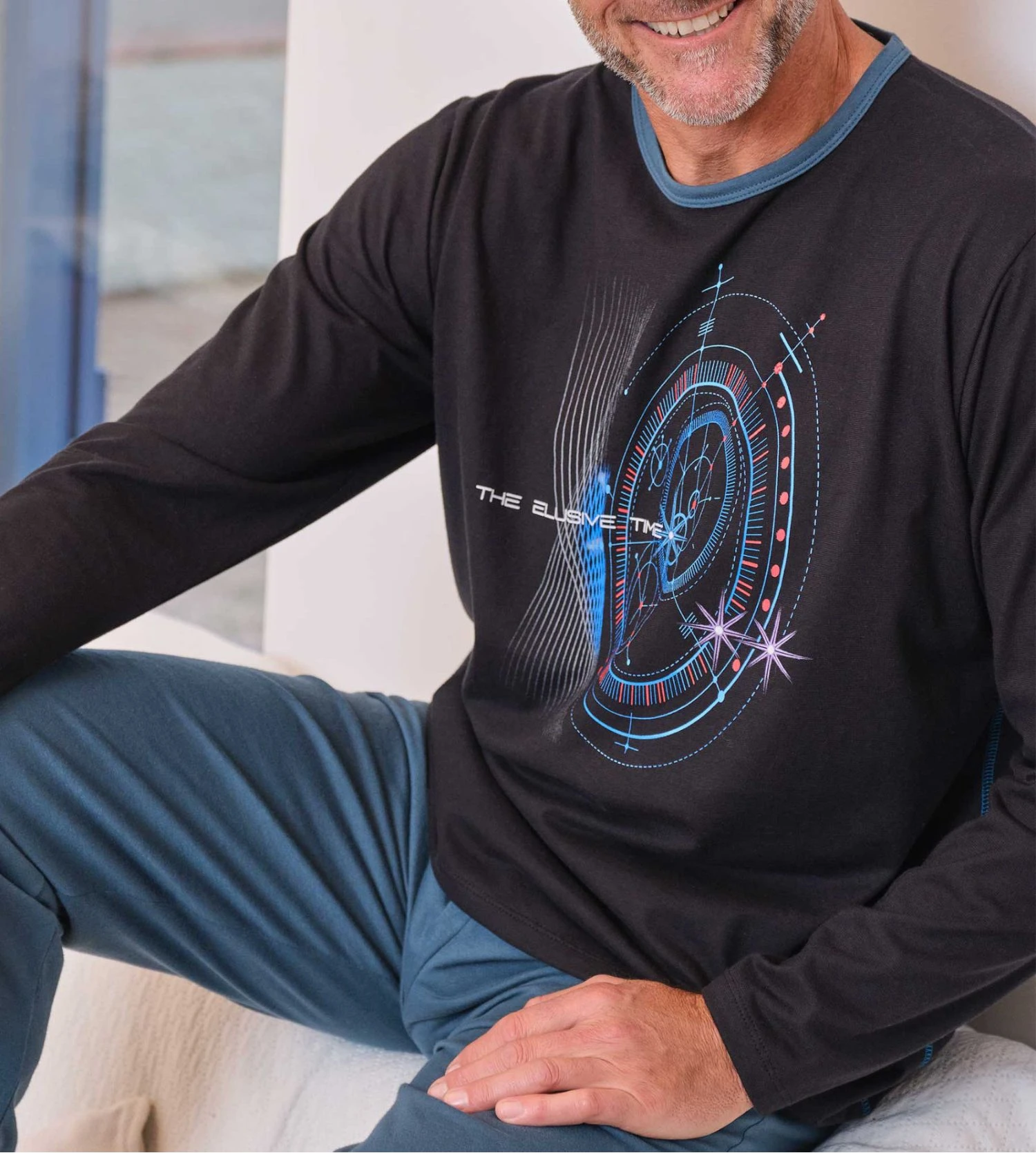 Pyjama long homme Noir Pyjama Long Homme Noir -Lingerie Sipp Boutique pyj h long u uni 019 noir