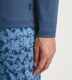 Calida Pyjama Long Homme Relax Superlight Saragossa Blue 5 Calida Pyjama Long Homme Relax Superlight Saragossa Blue -Lingerie Sipp Boutique pyj h tunisien long droit saragossa blue bleu 5