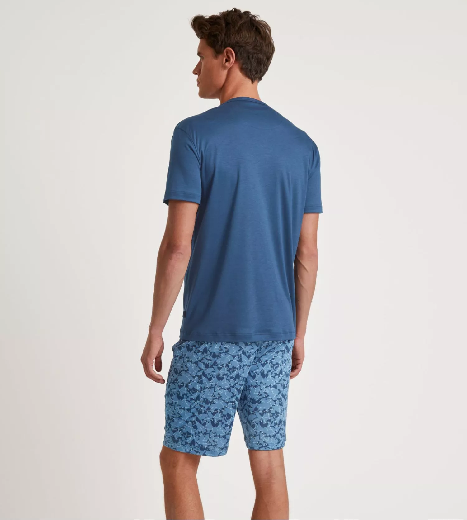 Pyjama court homme Relax Superlight Saragossa Blue Calida Pyjama Court Homme Relax Superlight Saragossa Blue -Lingerie Sipp Boutique pyj h u court saragossa blue bleu 2