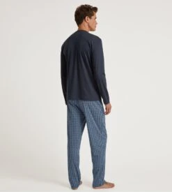 Calida Pyjama Long Homme Relax Streamline Dark Sapphire 4 Calida Pyjama Long Homme Relax Streamline Dark Sapphire -Lingerie Sipp Boutique pyj h u long droit dark sapphire bleu 4