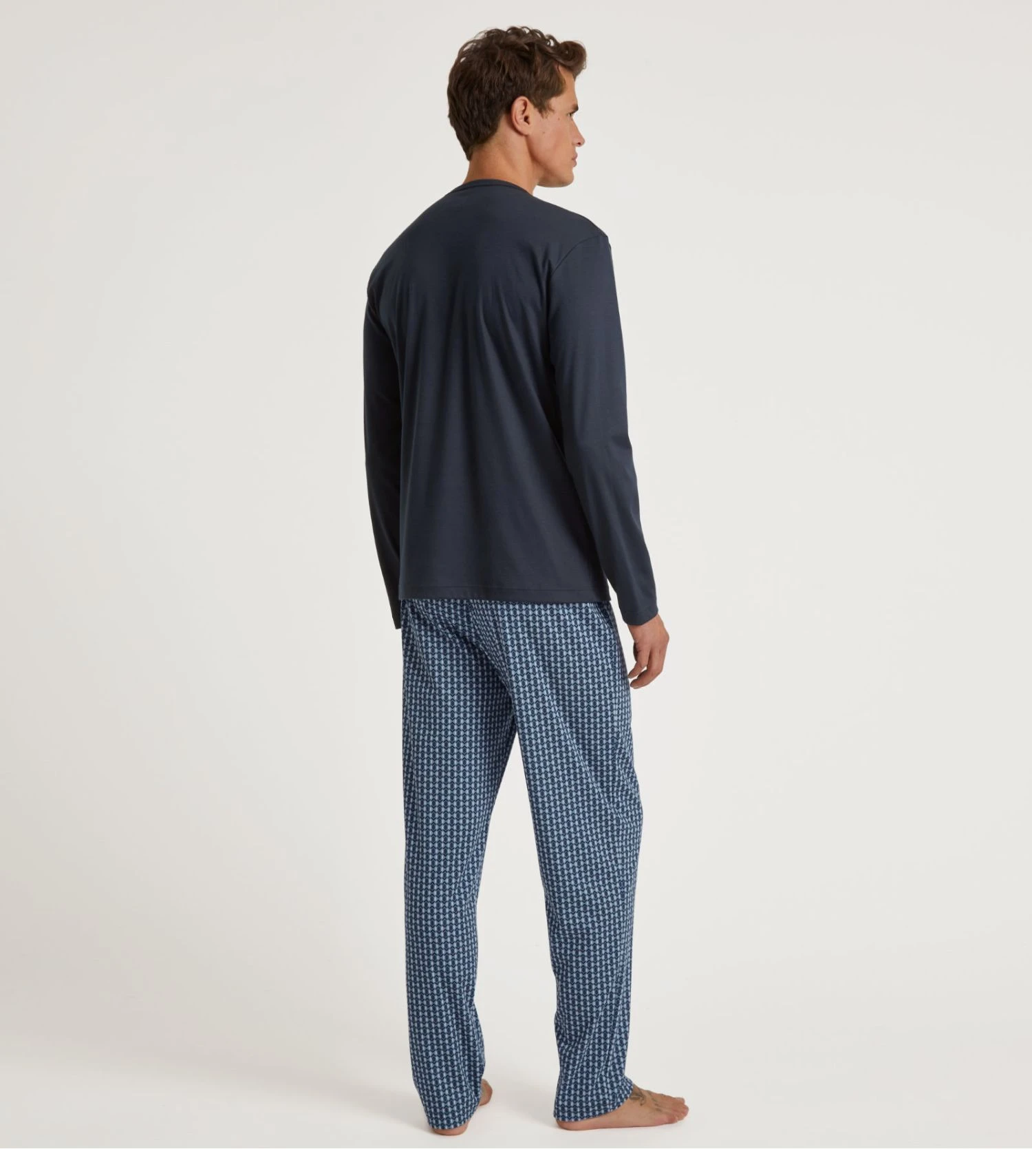 Pyjama long homme Relax Streamline Dark Sapphire Calida Pyjama Long Homme Relax Streamline Dark Sapphire -Lingerie Sipp Boutique pyj h u long droit dark sapphire bleu 4