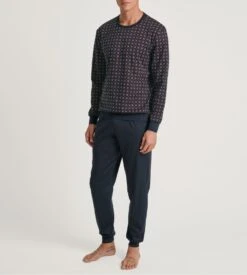 Calida Pyjama Homme Resserré Relax Comfy 5 Dark Sapphire Bleu