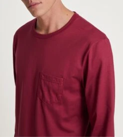 Calida Pyjama Homme Long Relax Imprint Mars Red -Lingerie Sipp Boutique pyj h u long droit mars red 4