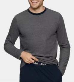 Eden Park Pyjama Homme Maille Piquée Bleu Marine