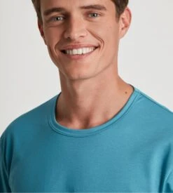 Calida Pyjama Long à Bords Resserrés RELAX STREAMLINE Storm Blue -Lingerie Sipp Boutique pyj u long ressere 528 storm blue 5