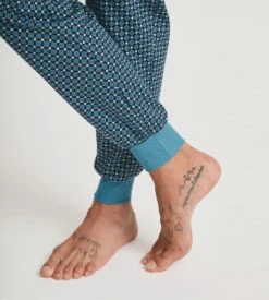 Calida Pyjama Long à Bords Resserrés RELAX STREAMLINE Storm Blue -Lingerie Sipp Boutique pyj u long ressere 528 storm blue 7