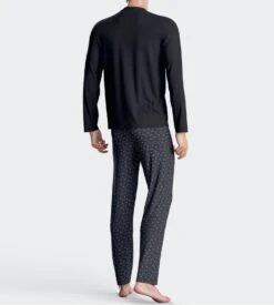 Eden Park Pyjama Homme Manches Longues Marine -Lingerie Sipp Boutique pyj u ml nb039 marine bleu 3