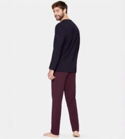 Eden Park Pyjama Long Pour Homme Bordeaux -Lingerie Sipp Boutique pyj v ml bdj95 bordeaux rouge 3